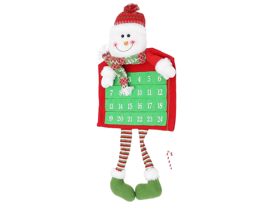 Calendário Do Advento De Parede Com Boneco De Neve
