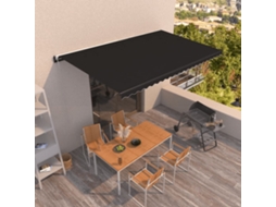 Vidaxl Toldo Retrátil Automático 500x350 Cm Antracite