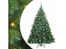 Conjunto 1 Decoração Sazonal Vidaxl Verde Plástico (180 Cm)