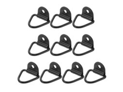 Kit Com 10 Ganchos De Amarração Aparafusados Para Reboques E Caminhões, Em Aço, Para Montagem Em Superfície.