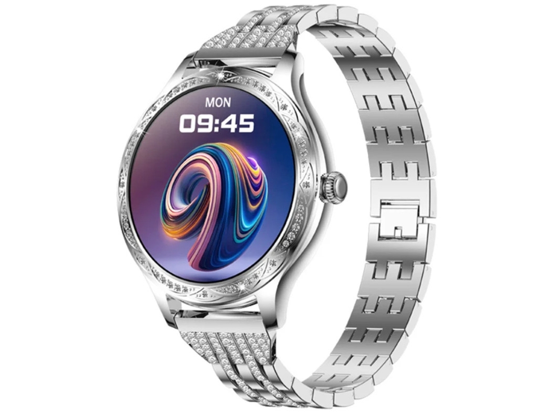Smartwatch Com Display Amoled Hd Chamadas Bluetooth Monitoramento De Frequência Cardíaca E Saúde E Modos Esportivos Prata Yizhood