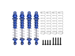 4 Peças De Amortecedores Dianteiros E Traseiros De Alumínio Para Axial Capra Utb18 1/18 Rc Azul