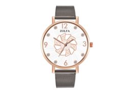 Relógio de quartzo casual unissex com pulseira de malha e cristais (prateado, preto, ouro rosa)