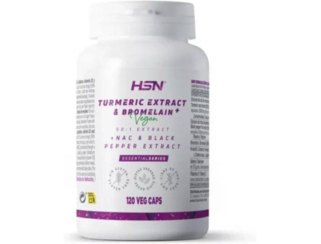 Suplemento Alimentar HSN Extrato De Curcuma (120 veg caps)