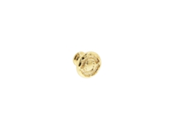 Puxador para Móveis em Zamac Diâmetro 25mm Banhados a Ouro Conjunto de 6 HARDWAREXCHANGE