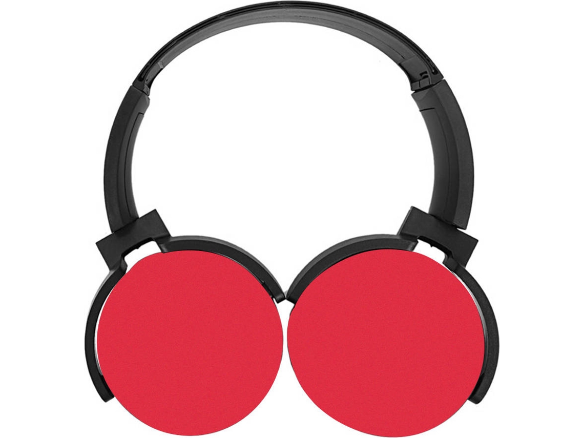 Auscultadores Bluetooth ANSELF 350BT (On Ear - Vermelho)