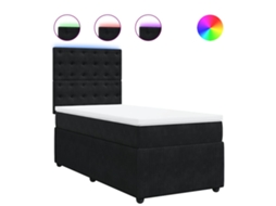 Box Spring Bed, Box Spring Beds Vidaxl Preto Veludo (80 X 200 Cm)