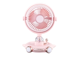 Ventilador Portátil Mini Usb Silencioso Rosa 3 Velocidades | S/MARCA