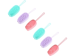 Conjunto De 6 Escovas Silicone Para Banho Hemobllo Escova Esfoliante E Massageadora Uma Limpeza Corporal Segura