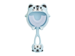 Escova de Dentes Infantil em Formato U, Silicone para Crianças, Limpeza Completa 360 ​​graus , Cuidados Bucais Bebês GOKOCO