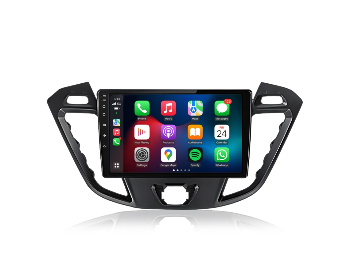Autorrádio Para Ford Transit Custom 2012-2021 – Android, 2gb+64gb, Carplay E Android Auto Sem Fios, Gps, Dsp, Rds, Bluetooth 5.0 – Ecrã Ips