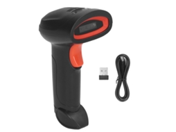 Leitor de Código de Barras Portátil Sem Fio Bluetooth 2.4g para Supermercado Farmácia com Chip de Alto Desempenho e Precisão ≥5mil
