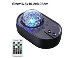 Projetor de Estrelas com Alto falante Bluetooth, Temporizador, Controle Remoto e Luz Auxiliar para o Sono do Bebê. TAISHENGDA