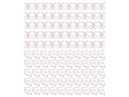 100 Clipes de Papel Bonitos Estilo Cereza Colibrí Metal Electrolítico Color Ouro para Escritório Casa Estudo