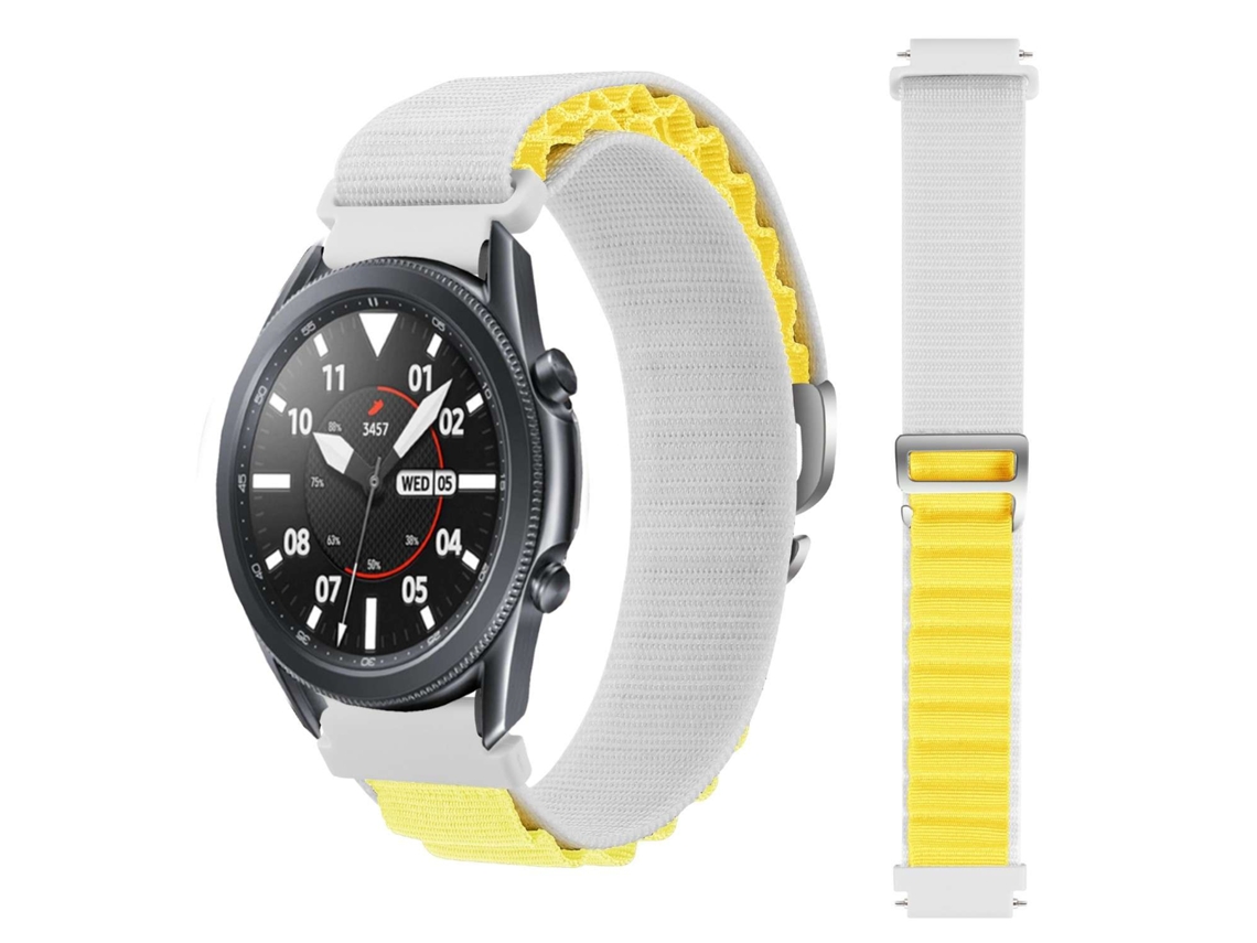 Bracelete Garmin Forerunner 630 Pulseira Loop Alpine Branco e Amarelo