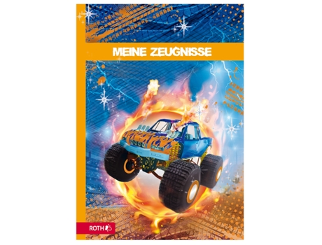 Pasta de Certificado ROTH Monster Truck com Design e Efeito
