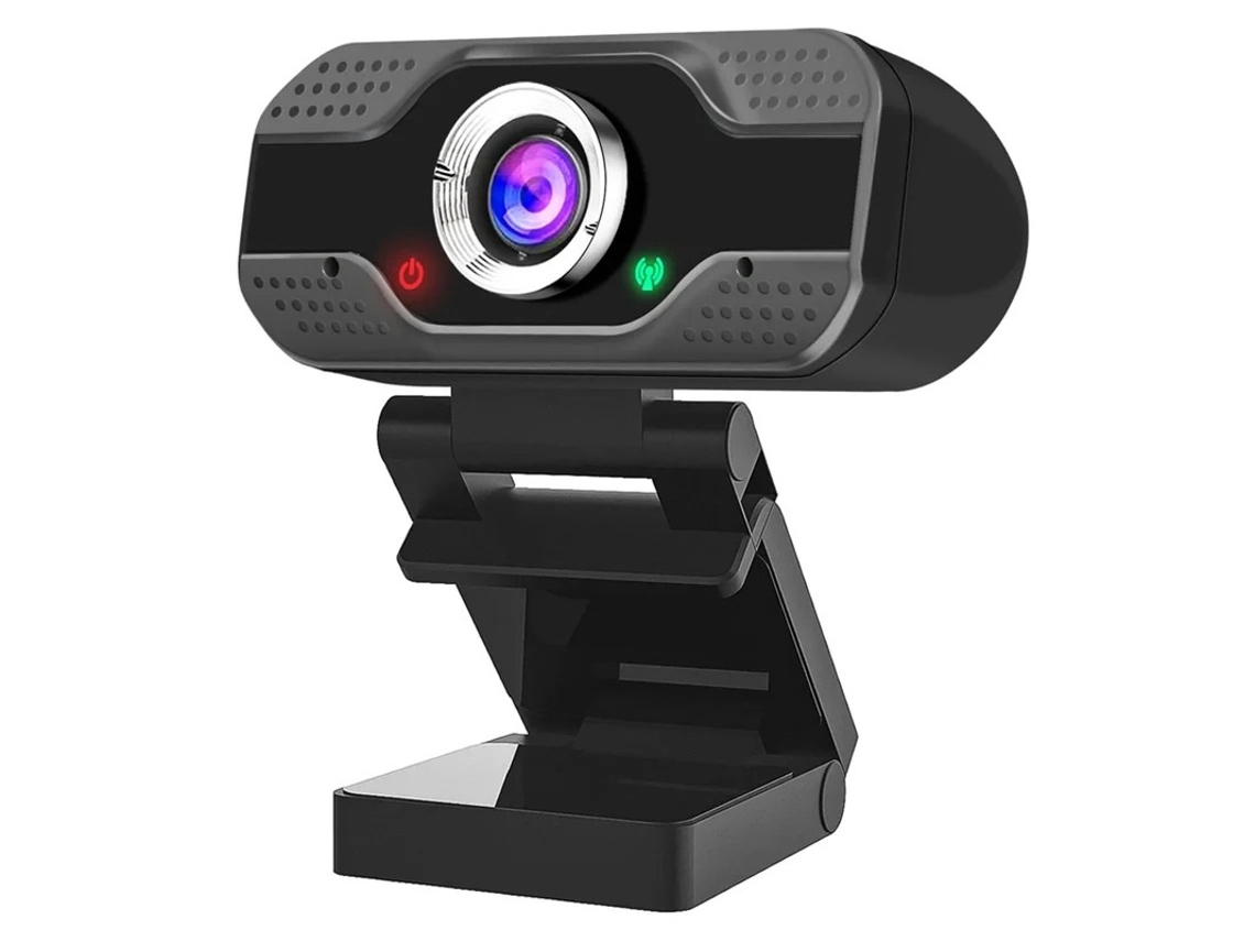 Webcam Hd 1080p Com Microfone Para Videoconferência, Aulas E Streaming Online (preta)