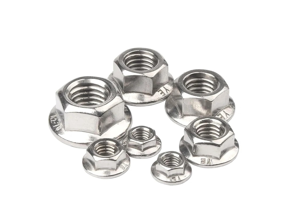 Porca De Travamento Automático Com Rosca Sextavada M3 M4 M5 M6 M8 M10 M12 M16 M20 Em Aço Inoxidável 304 Din6923 Spinlock