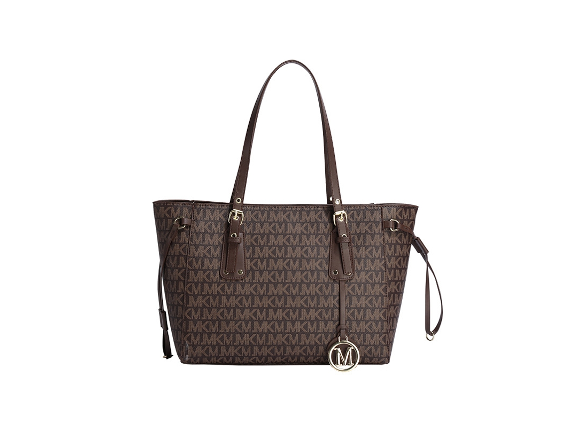 Bolsa de Senhora com Estilo Retro e Grande Capacidade Café PANOONA