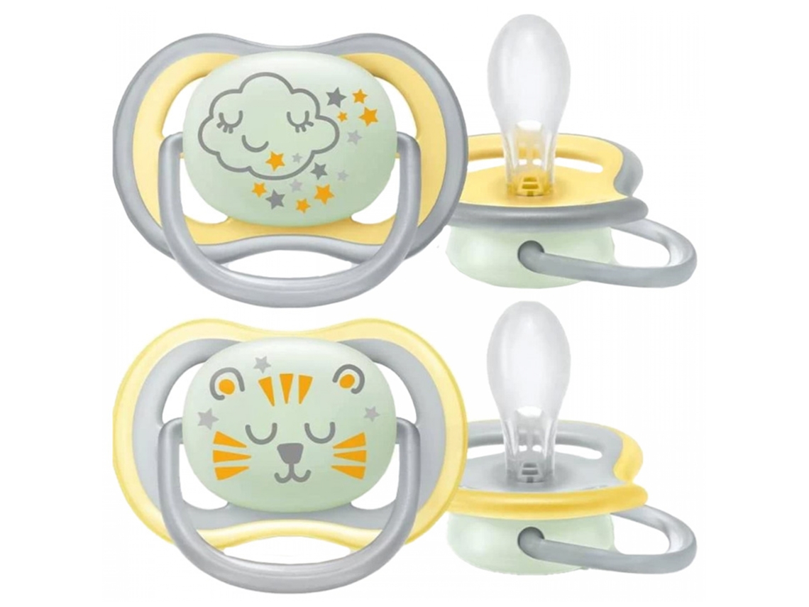 AVENT Ultra Air Nighttime 2 Chupetas Ortodônticas 18 Meses