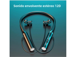 FONES DE OUVIDO Bluetooth MDUG com faixa para pescoço, à prova d'água e magnéticos