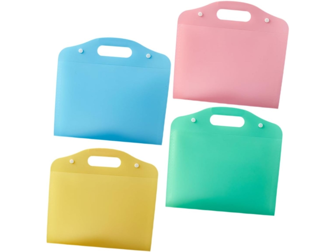 Conjunto De 4 Pastas Escritório Expansíveis