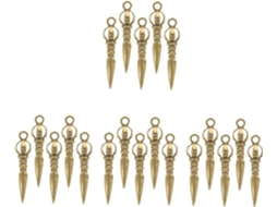 Nuobesty Demon Pestle Loop Hanging Chain Rings Keychain Bells Pouch Beads Vajra