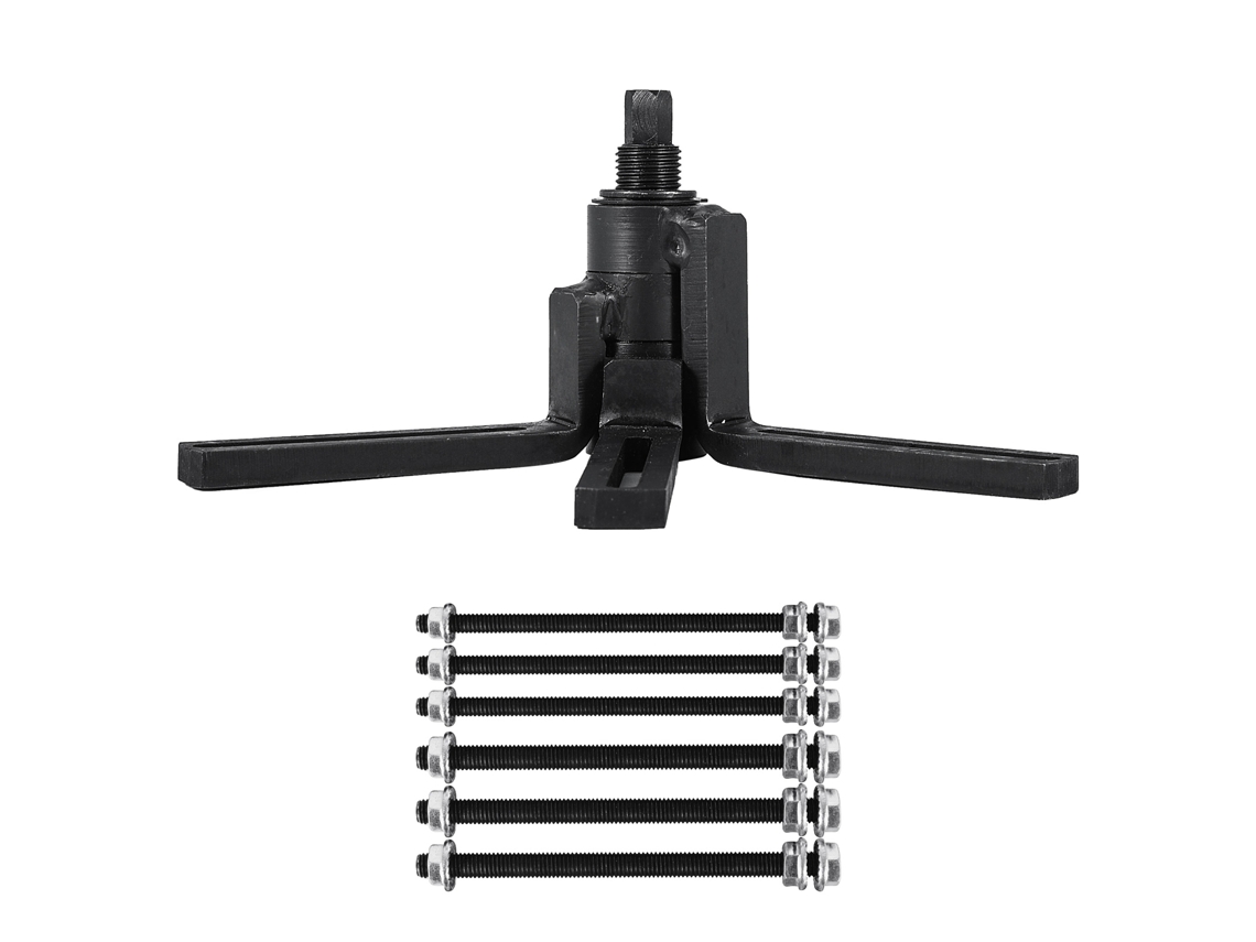Ferramenta de Instalação, Separador Cárter, Extrator Manivela para Motocicleta 1,85 Kg, Extração e Instalação Rolamentos 30 X 10 13 Cm, Braços