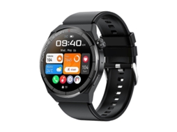 Relógio inteligente Ochstin 5HK46P com tela redonda de 1,36 polegadas e pulseira de silicone com função de chamada Bluetooth Hengrongshen