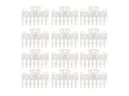 2026 12 Pcs Pinças de Cabelo Transparentes Antiderrapantes, Aperto Forte, Clips de Cabelo de Plástico para Mulheres e Meninas