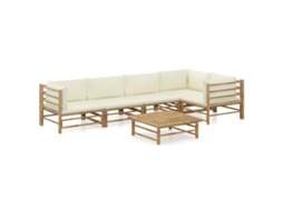 Garden Lounge Set, Garden Lounge Sets Vidaxl Branco Bambu (n/a)