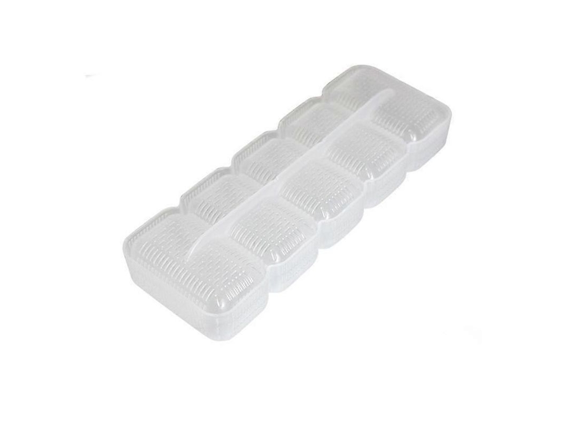 Moldes De Sushi De Plástico Transparente, Forma Quadrada, 5 Peças, Pequeno, Durável E Leve Para Cozinha