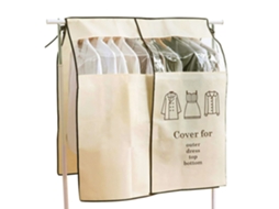 Capa Para Roupas 120x150cm Com Janela Transparente,capa Para Pendurar Roupas,vestidos,camisas,ternos E Casacos,preto Btforus