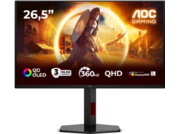 Monitor AOC G4 Q27G4SDR (26.5'' - Quad HD - 0.03 ms - 360 Hz - Preto)