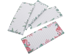 Conjunto de 4 blocos de notas magnéticos para geladeira, lista de compras e lista de tarefas.