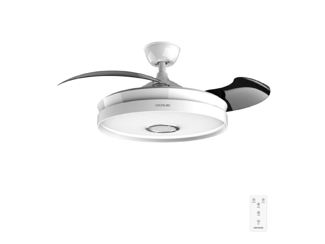 Ventilador De Teto Cecotec Energysilence Aero 4360 Com Som Invisível, Luz Led E Alto-falante. 35w, Alto-falante Bluetooth