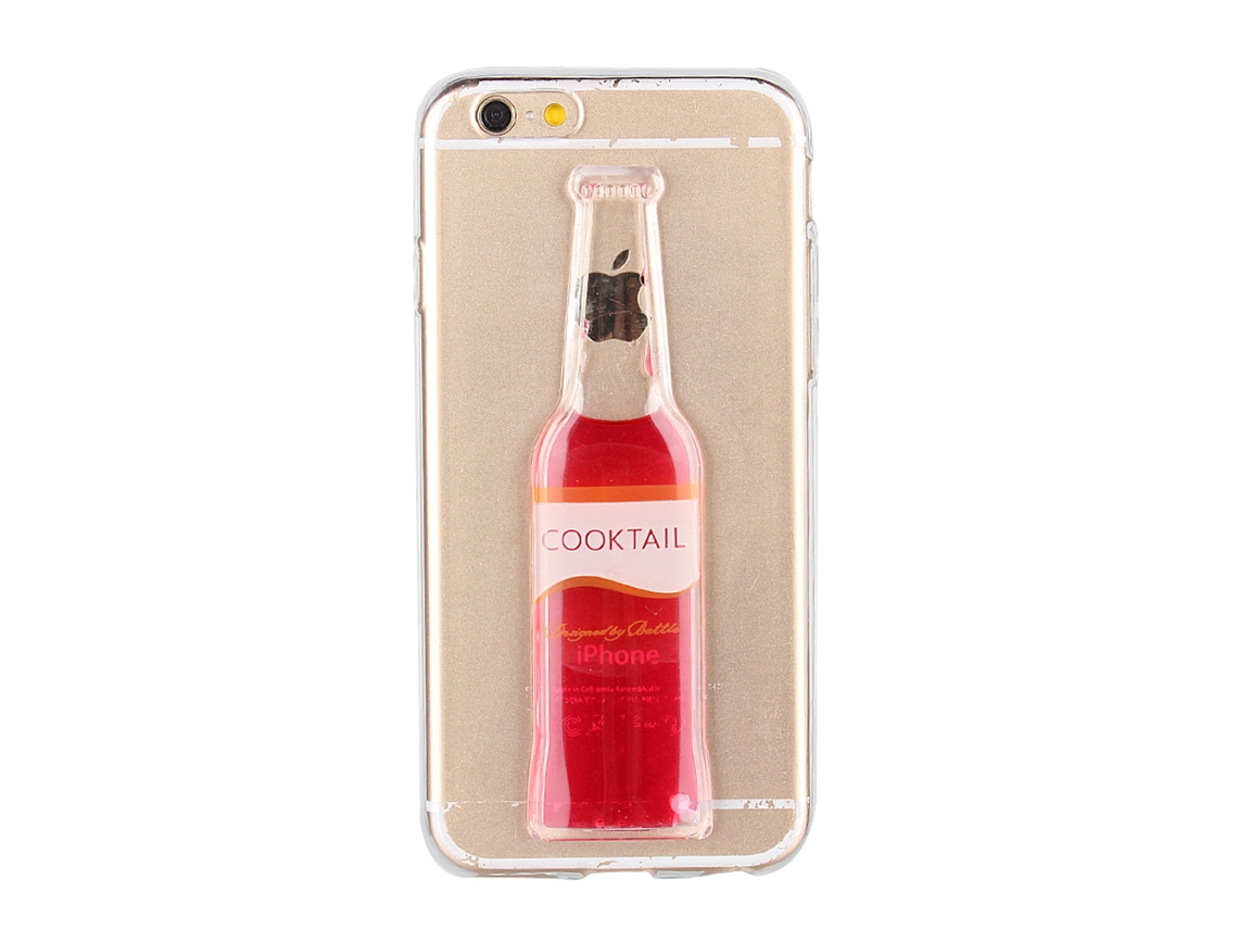 Capa de Celular EOOCOO (material Tpu, Forma de Garrafa de Coquetel)