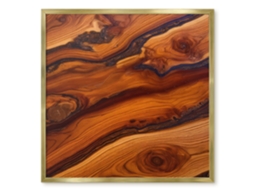 Quadro de parede magnético com painéis de madeira para escritório Espelharte (50x50 cm)