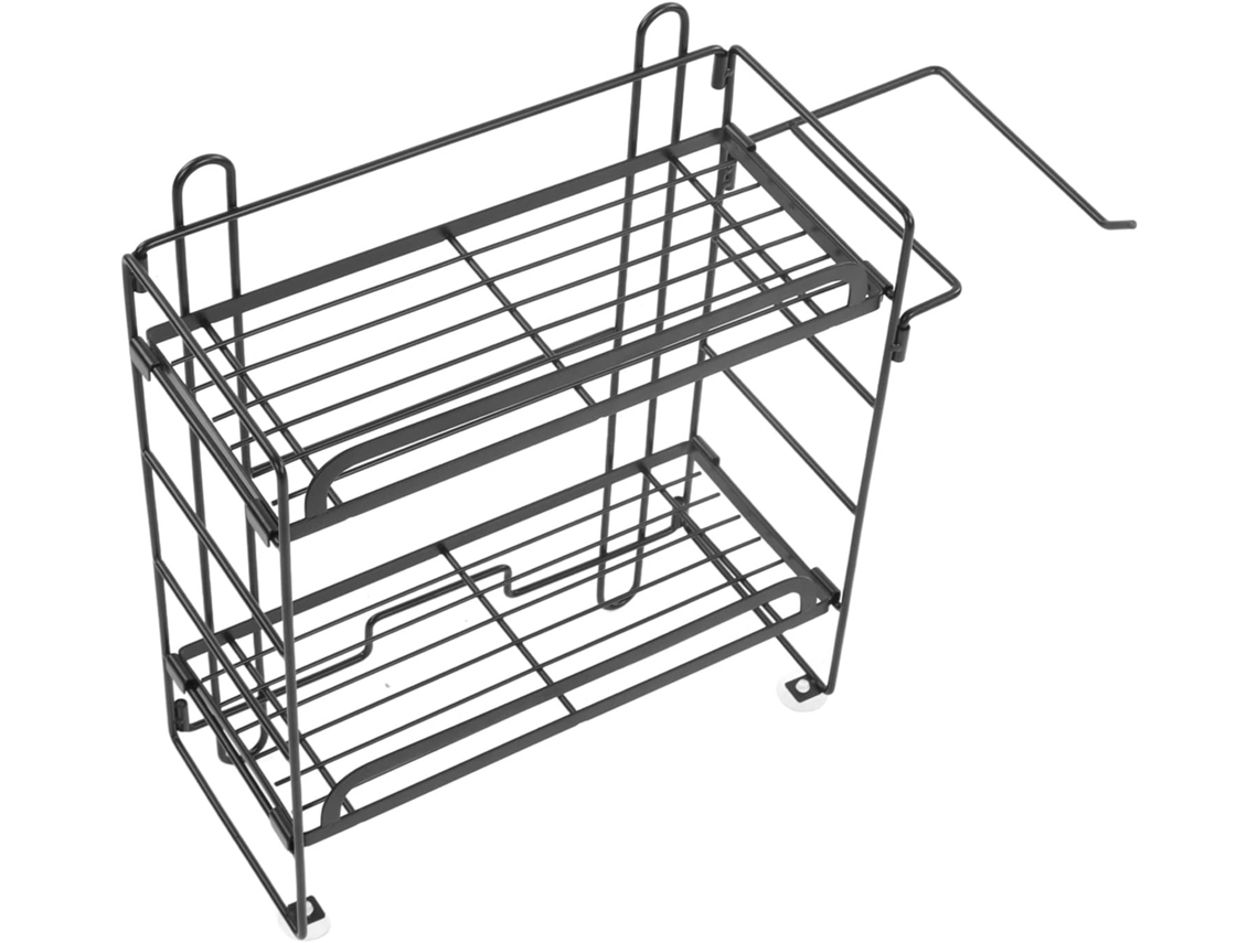 Prateleiras De Armazenamento Para Vaso Sanitário Aramox, Em Ferro, Para Montagem Na Parede, Com 2 Camadas, Dobráveis E