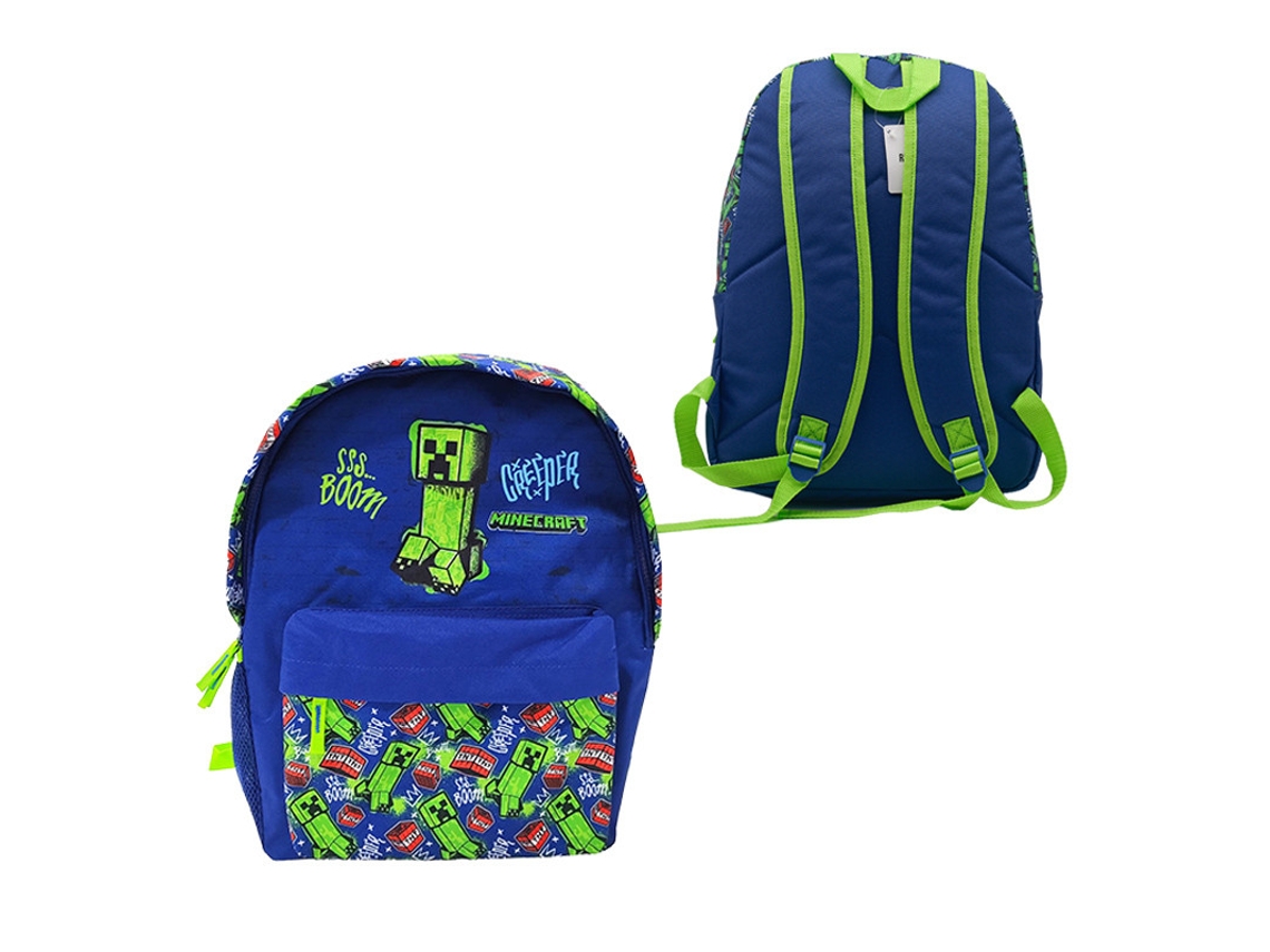 Mochila Americano Minecraft Boom Creeper