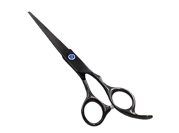 Tesoura De Cabeleireiro Profissional Para Corte De Cabelo Aço Inoxidável Preto Brilvibera