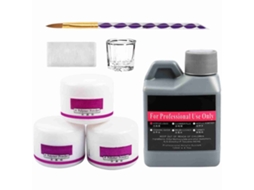 Polvo Acrílico Para Uñas Polvo Polimérico Arte De Uñas Pies Tips Líquido Cristal Herramientas Set