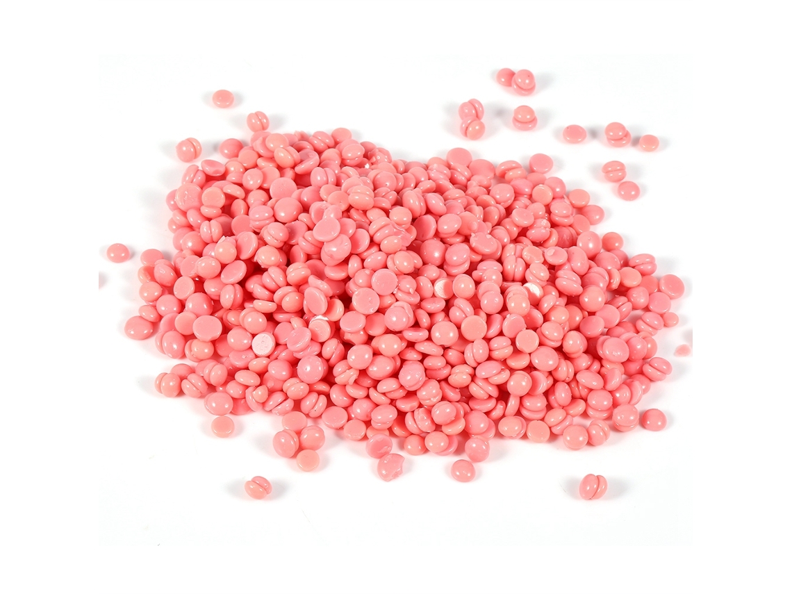 Feijão De Cera Dura Depilatória 50g Para Remoção De Cabelo Nas Axilas Braços Pernas E Bikini Sabor Rosa