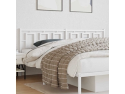 Vidaxl Cabeceira De Substituição 200 Cm Metal Branco