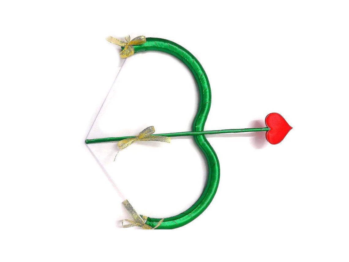 2026 juego de Arco Y Flechas de Cupido, Accesorios para Fotos Y Disfraz para Adultos, Color Verde.