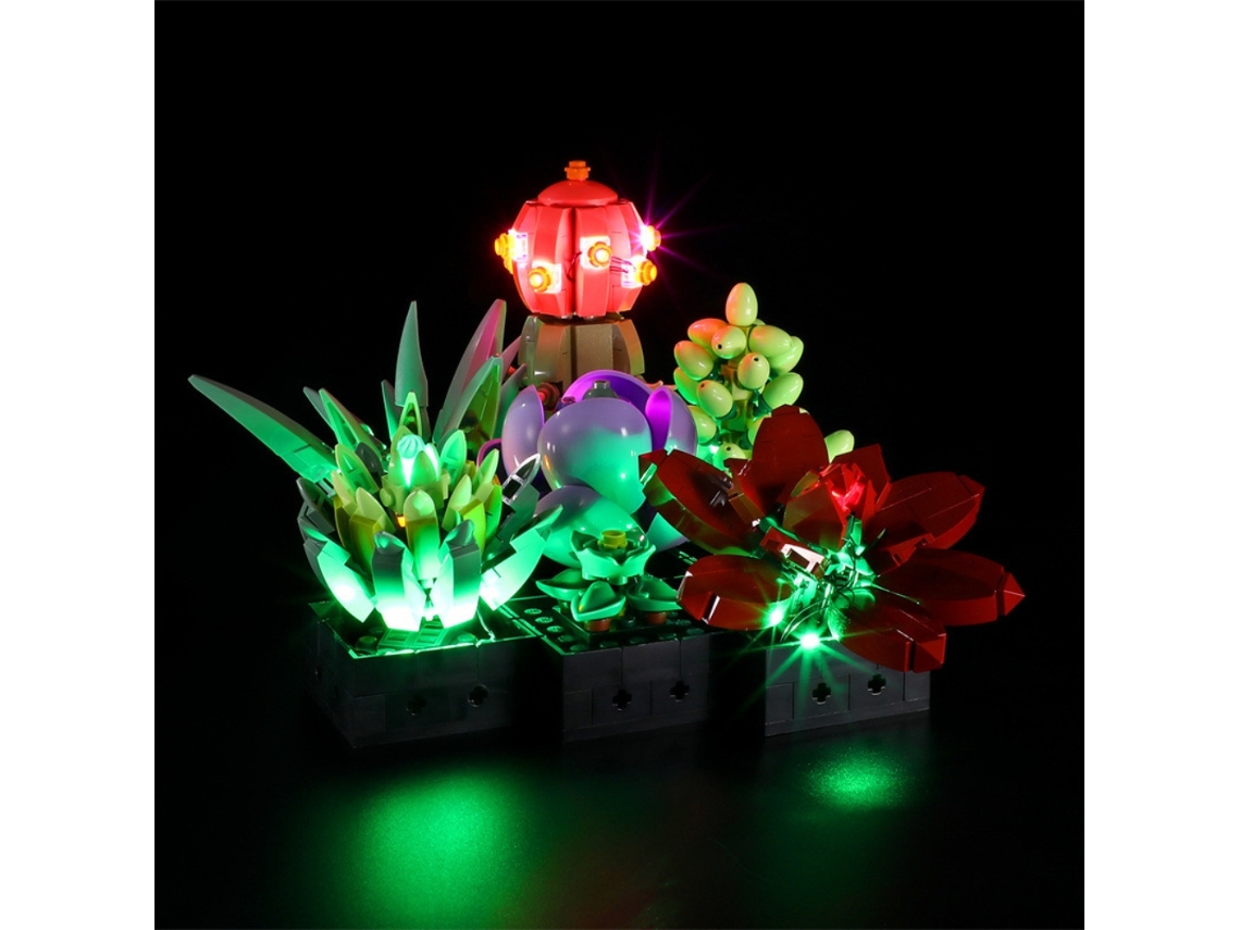 Kit De Luzes Led Para Conjunto De Suculentas Compatible Com Lego 10309 Decoração De Planta Para Lar E Escritório