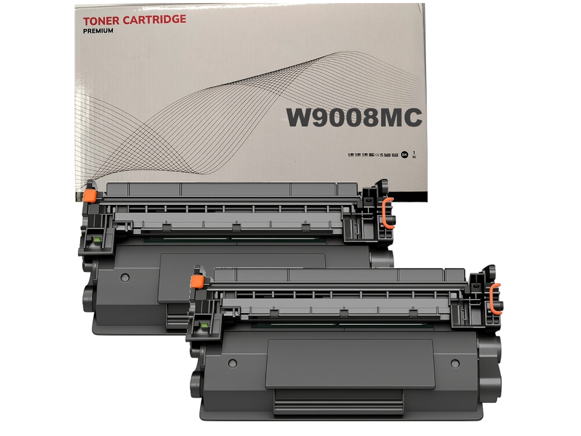 Pacote com 2 Toners Pretos W9008mc Compatíveis com HP W9008mc