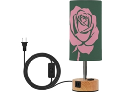 Luminária de mesa Yuiboo com controle por toque, portas USB com certificação CEA, lâmpada LED inclusa, ideal para quarto infantil.