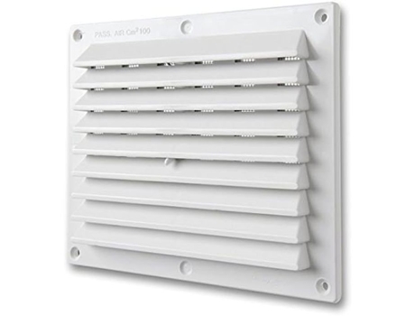 Ventilação Bdr1714B Grelha de Ventilação Retangular de Plástico para Empilhar Branca 175 X 146 Mm LA VENTILAZIONE