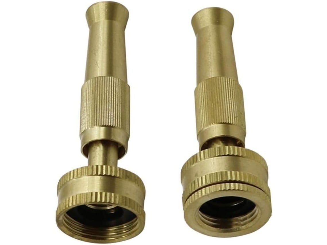 Pistola de irrigação para jardim em latão com rosca ajustável 3/4 e 1/2 S/MARCA
